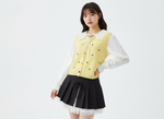 Pastel Yellow Knit Set + Skirt