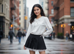 Pastel Yellow Knit Set + Skirt